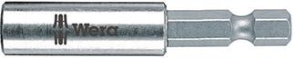Bithalter f. 1/4" Bits 6-kt-Schaft Edelstahlhülse Sprengring Dauermagnet 50 mm