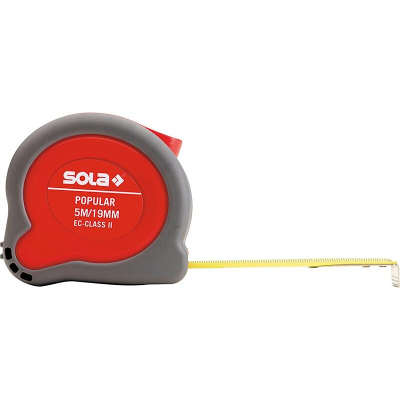 Rollmeter Popular 5m x 19mm Sola