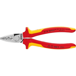 KNIPEX Aderendhülsenzange Kopf poliert Spezial-Werkzeugstahl