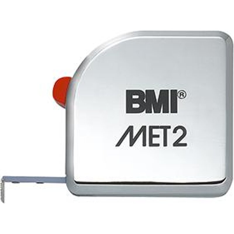 BMI Taschenbandmaß MET2 2mx13mm weiß