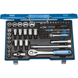 Steckschl.Grt. 1/4+1/2  50tlg. 19 V20U- 10 Gedore