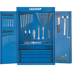 Werkzeugsortiment UNIVERSAL mit Schrank 100-teilig GEDORE