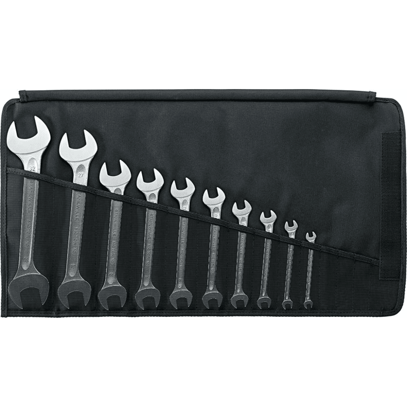 Doppelmaulschlüssel-Satz DIN 3110 6-32mm 10-teilig in Rolltasche