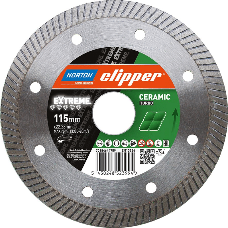NORTON clipper Diamant-Trennsch. Extreme Ceramic 115x22,23