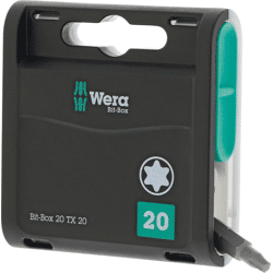 Wera Bit 1/4" 20er-Pack zähhart für Innen-TORX®-Schrauben