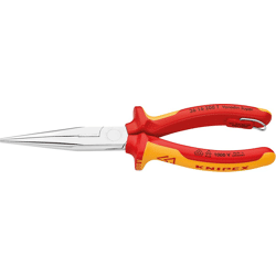 KNIPEX Flachrundzange VDE TT mit Mehrkomponenten-Griffen 200