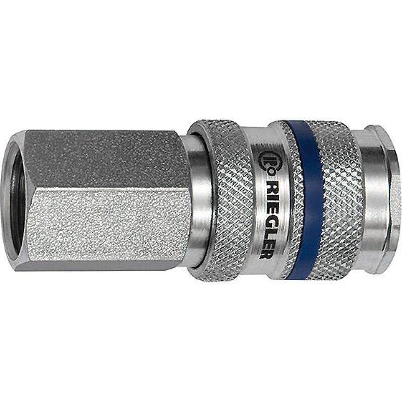 Schnellverschlusskupplung NW 7,8, Stahl, IG R3/8  RIEGLER