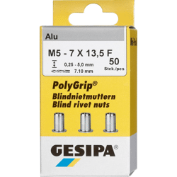 Blindnietmutter Mini Pack PolyGrip® Alu