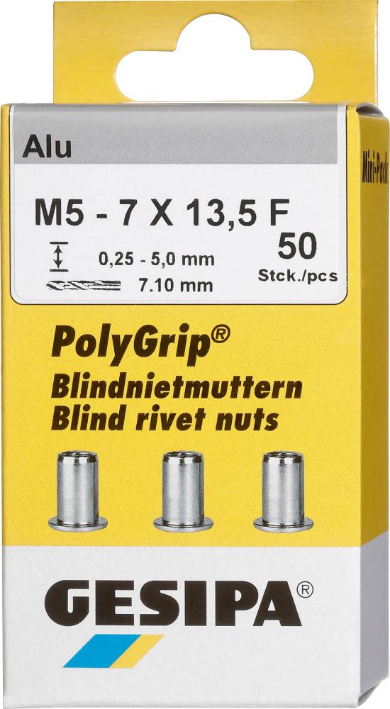 Blindnietmutter Mini Pack PolyGrip® Alu