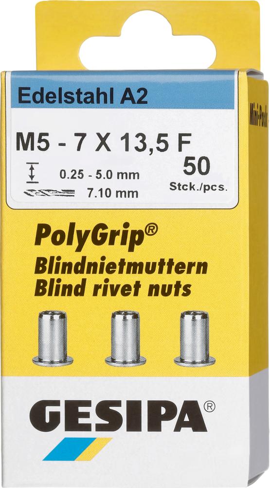 Blindnietmutter Mini Pack PolyGrip® Edelstahl