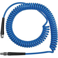 Riegler Spiralschlauch PU blau Verschraubung+Knickschutz AG G1/4  10