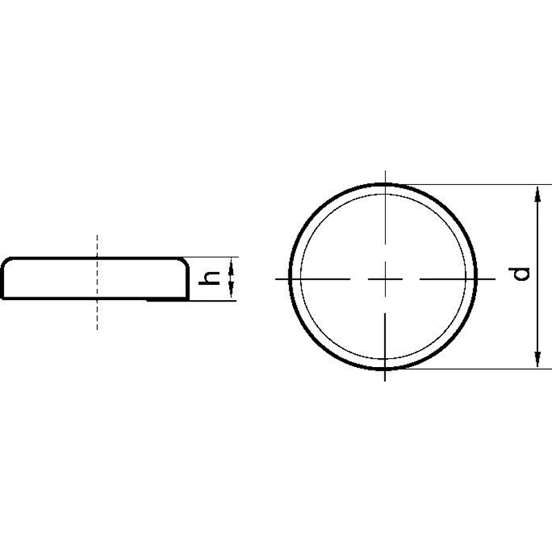 Magnet-Flachgreifer ohne Gewindebuchse