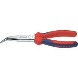 KNIPEX Storchschnabelzange verchromt gebogen mit Mehrkomponenten-Griffen 200mm