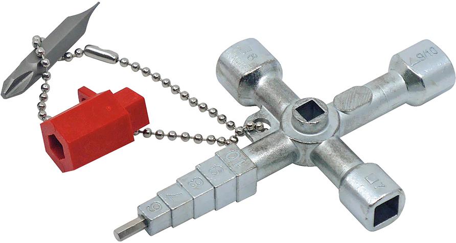 Schaltschrank-Schlüssel mit Wendebit 89 x 62 mm