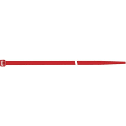 SapiSelco Kabelbinder Nylon rot 280x4, 5mm a100Stück