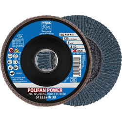 Pferd Fächerschleifscheibe Z SG POWER STEELOX POLIFAN