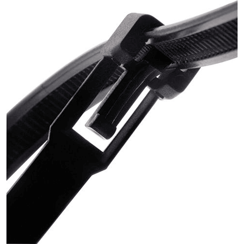 Kabelbinder Nylon schwarz 360x7,5mm a100Stück lösbar