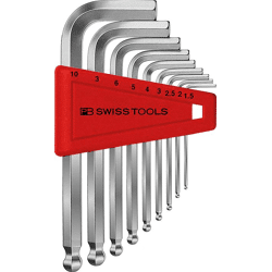 PB Swiss Tools Winkelschraubendreher-Satz 9-teilig 1, 5-10mm Kugelkopf