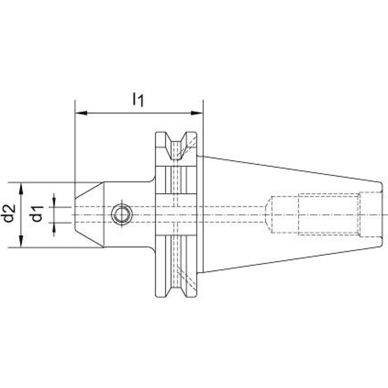 Flächenspannfutter DIN69871ADB SK50 12mm A160