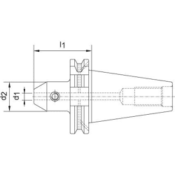 Flächenspannfutter DIN69871ADB SK50 12mm A160