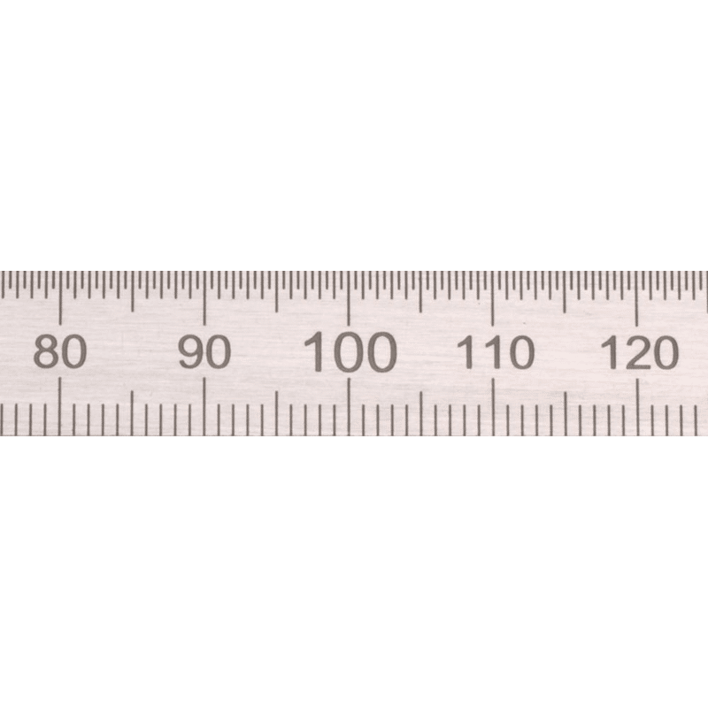 Biegsamer Stahlmaßstab 150x13x0,5mm 1/2