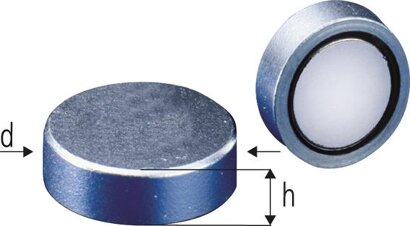 Neodym-Magnet-Flachgreifer ohne Gewindebuchse