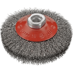 FORUM Kegelbürste Stahld. M14 100x0, 30mm gewellt