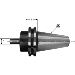 Bohrfutteraufnahme DIN69871A SK40-B16 FORTIS