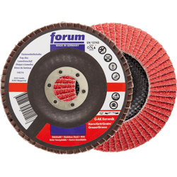 FORUM Fächerschleifscheibe 12° gewölbt Keramikkorn