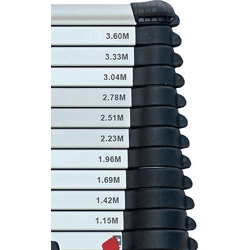 Teleskopleiter max.380cm DIN EN 131-6