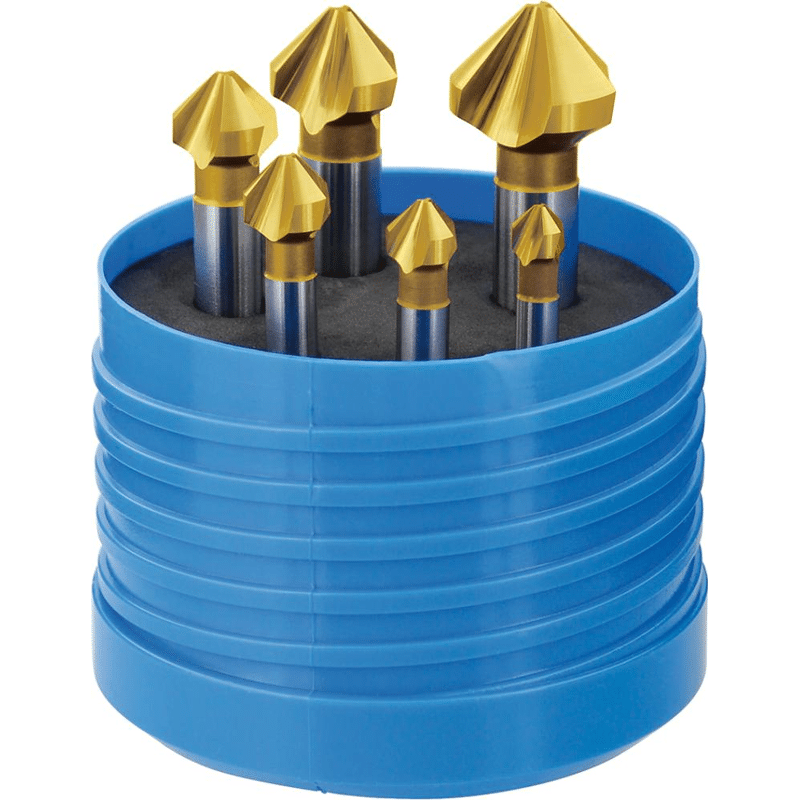 Kegelsenker-Satz 90° HSS TiN