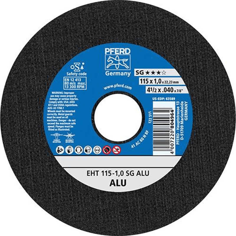 Trennscheiben SG ALU für die Aluminiumbearbeitung