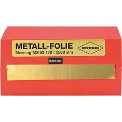 RECORD Metallfolie Stahl rostfr. 150x2500x0,15