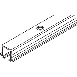 Hawa Einfachlaufschiene Clipo 16 gelocht zum Schrauben