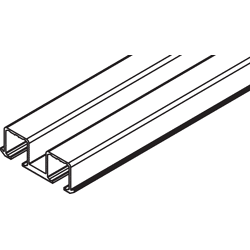 Hawa Doppellaufschiene Clipo 16 gelocht zum Schrauben