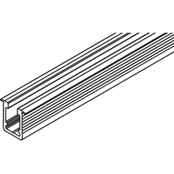 HAWA Einfachführungsschiene Hawa Clipo 16, zum Kleben, Alu e