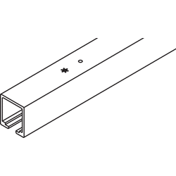 Hawa Laufschiene Aluminium, gelocht
