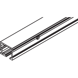 Hawa Laufschiene Junior 80/100 Wandmontage, gelocht