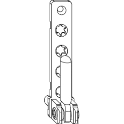 Maco Ecklager PVC mit 7 mm Tragezapfen 23 mm lang
