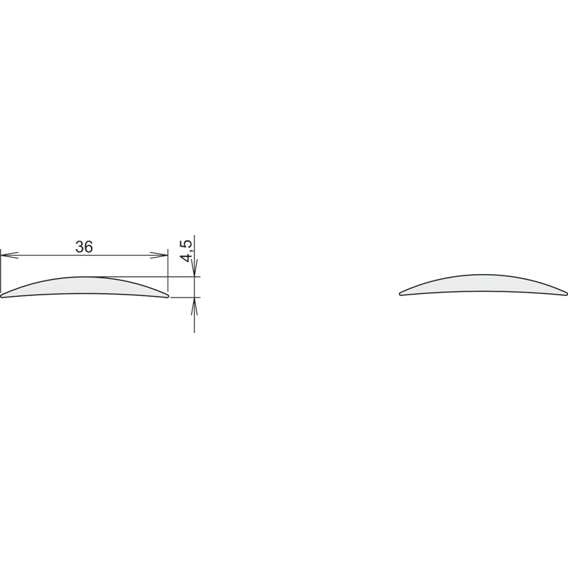 Teppich-/Laminatübergangsprofil 253, gebohrt, Aluminium