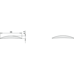Teppich-/Laminatübergangsprofil 253, gebohrt, Aluminium