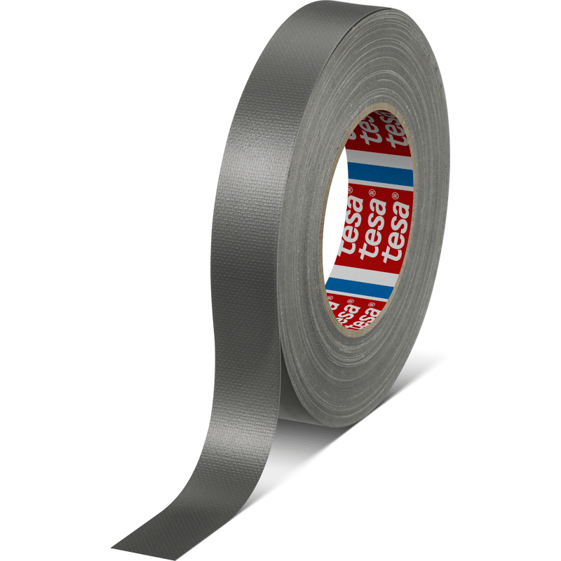 tesa PE-Gewebeband, grau, flexibel 50 mm : 25 m