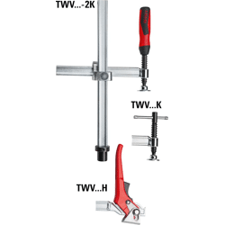Spannelement für Schweißtische mit variabler Ausladun