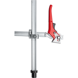 Spannelement für Schweißtische mit variabler Ausladun