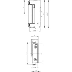 BKS Elektro-Türöffner,ohne Schließblech,METÖ B 9242, 22-42V