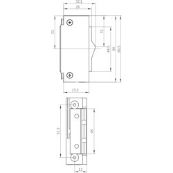 BKS Elektro-Türöffner,ohne Schließblech,METÖ B 9242, 11-13V