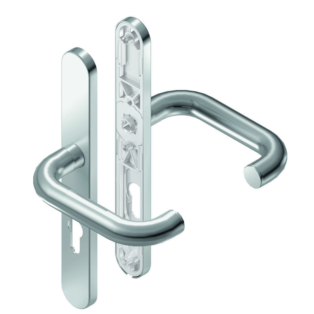 Drückergarnitur RONDO B-70040 mit Langschild oval oval