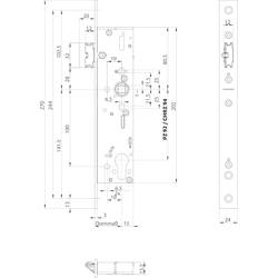 SV-Panik-ESS B-1917, U-Stulp, Edelstahl, Wechselfunktion E