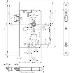 SV-Panik-ESS B-2111, F-Stulp, Edelstahl, Umschaltfunktion B