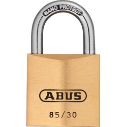 ABUS AV-Vorhangschloss 85/30 Lock-Tag, Messing massiv